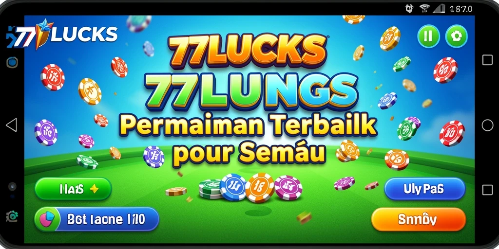 Tampilan gameplay seru dari 77LUCKS di tengah permainan Bingo.