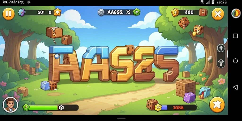 Tampilan gameplay AA666 dengan tantangan puzzle yang seru.