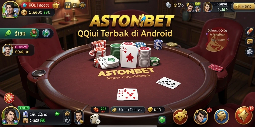 Tampilan gameplay seru dari permainan QiuQiu di ASTONBET.
