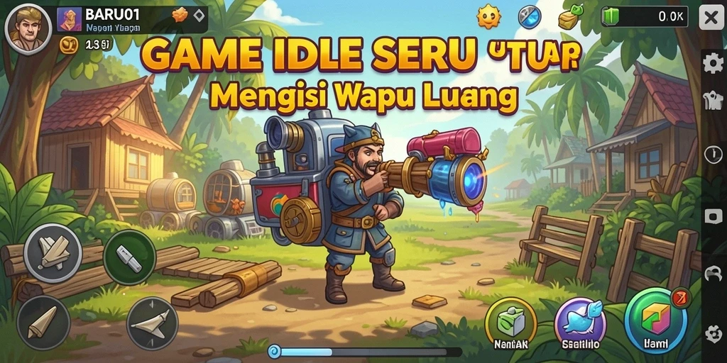 Tampilan gameplay BARU01 yang menarik dan penuh warna.