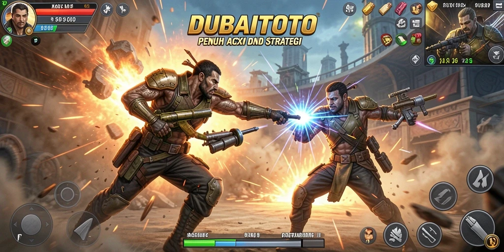 Tampilan gameplay memukau dari DUBAITOTO saat pertarungan berlangsung.