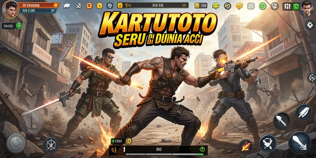 Screenshot gameplay KARTUTOTO yang penuh aksi dan seru.