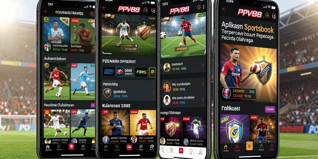 Tampilan utama PPV88 dengan berbagai pilihan taruhan olahraga.