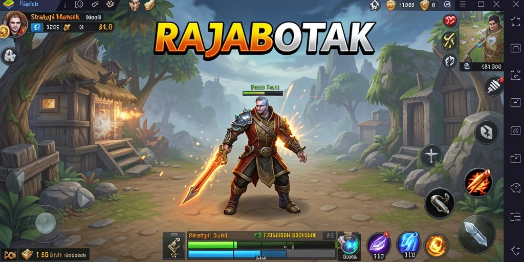 Gameplay seru RAJABOTAK yang menampilkan strategi mendalam.