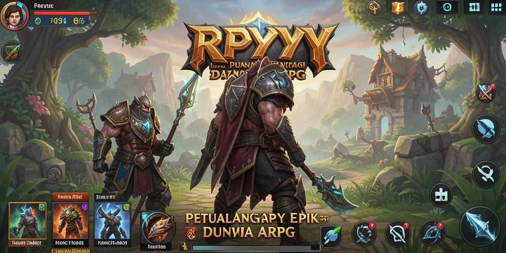 Screenshot menunjukkan aksi pertempuran menegangkan dalam RPYYY.