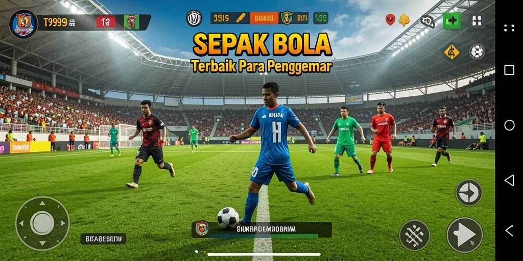 Screenshot gameplay T9999 yang menunjukkan aksi seru di lapangan.