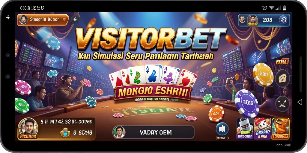 Tampilan gameplay menarik dari VISITORBET saat bermain taruhan simulasi.